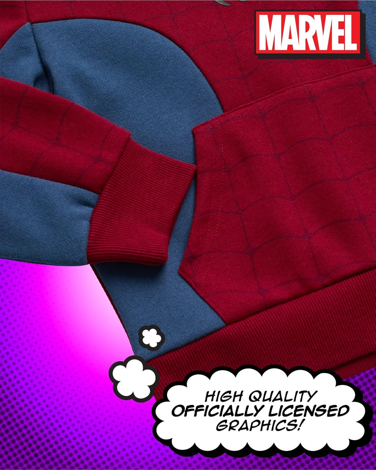 Marvel Boys 2-Piece Fleece Sweatsuit Set - Captain America Spider-Man