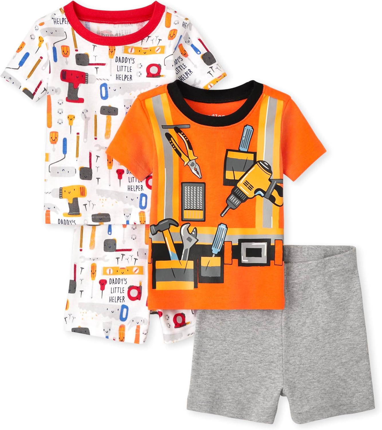 The Childrens Place Tie Front Denim Pull-On Shorts for Baby