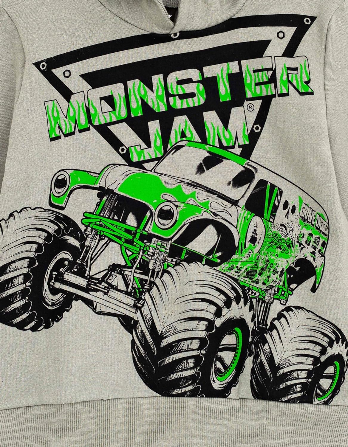 Monster Jam Grave Digger Monster Mutt Long Sleeve Hoodie Pants Set