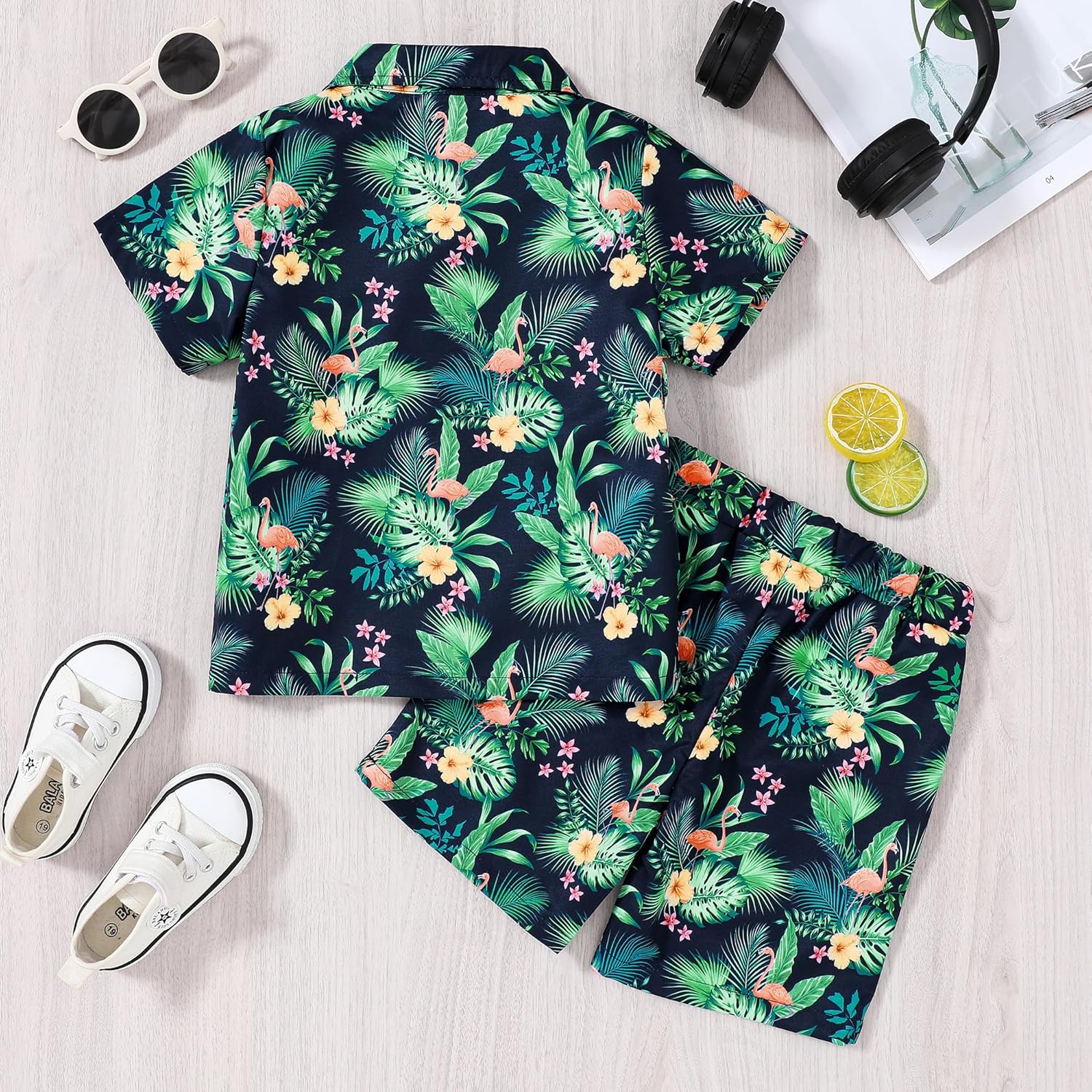 Perfect Boys Hawaiian Outfit 2Pcs Set for Kids