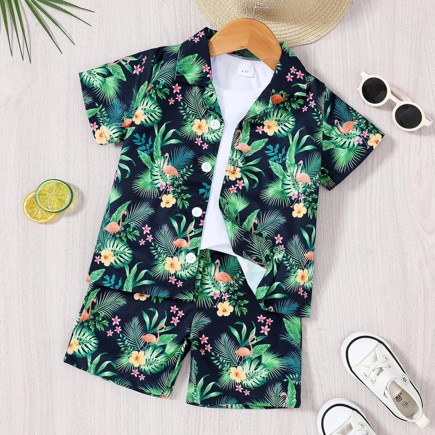 Perfect Boys Hawaiian Outfit 2Pcs Set for Kids