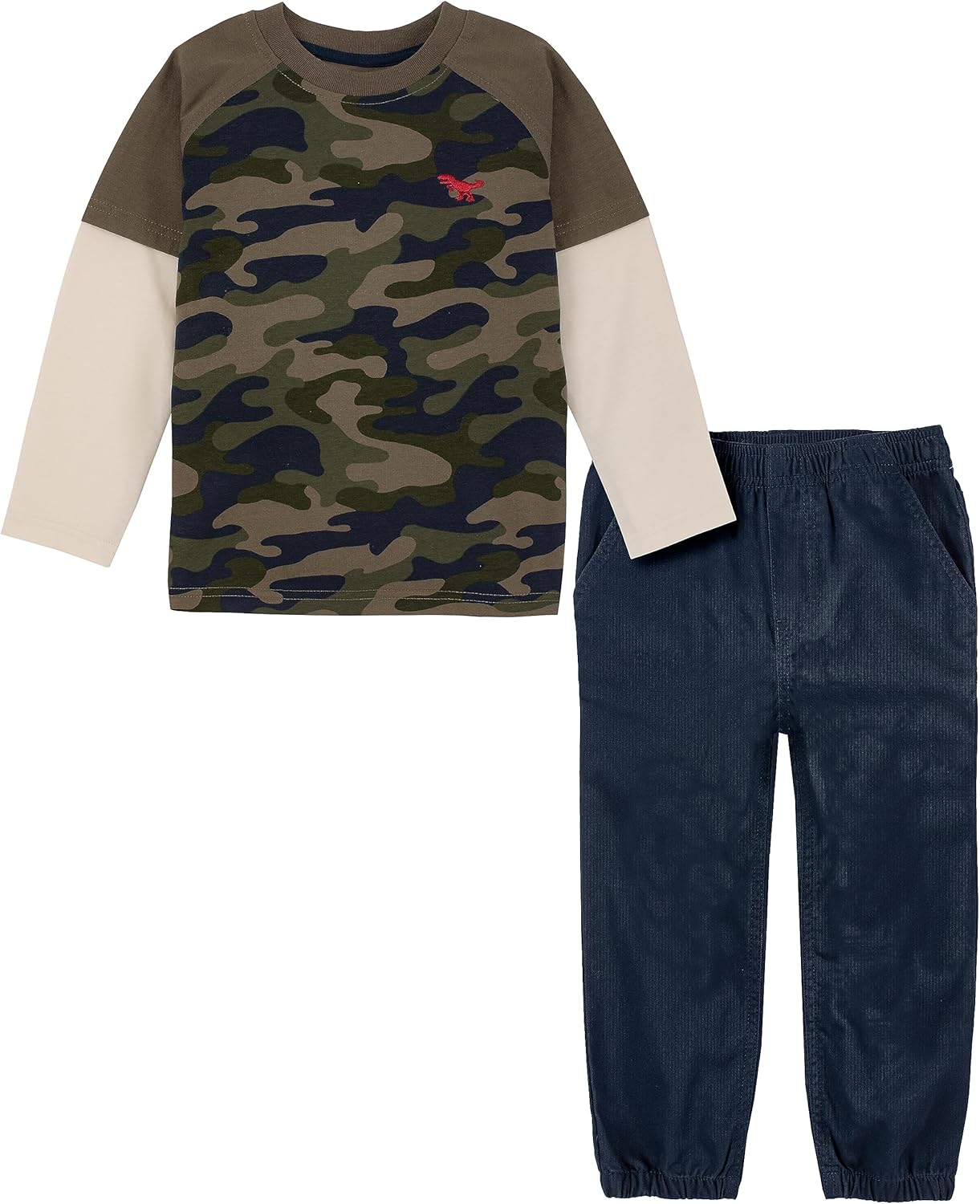 Comfortable Boys 2-Piece Long Sleeve Tee Pants Set