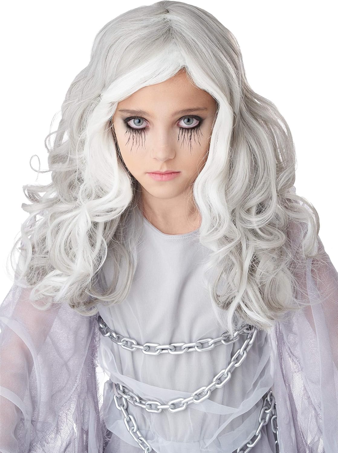 Glow-in-the-Dark Trick-or-Treat Wig for Girls
