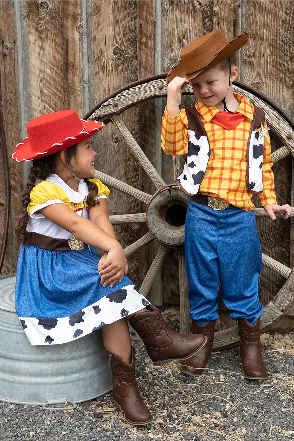 Little Adventures Costume Cowboy and Cowgirl Felt Hats for Girls