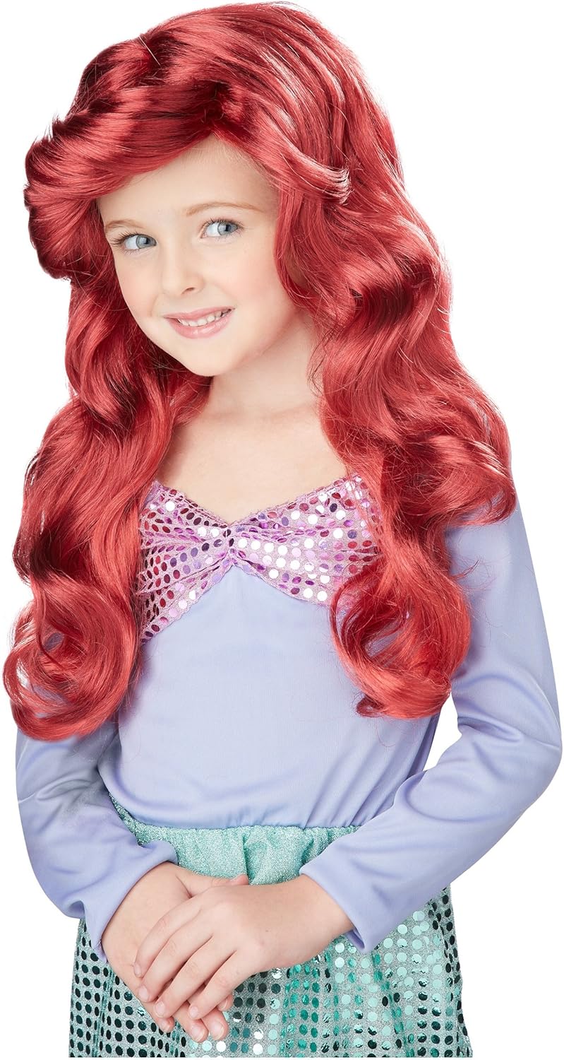 Lil Mermaid Wig for Girls - 100 Synthetic