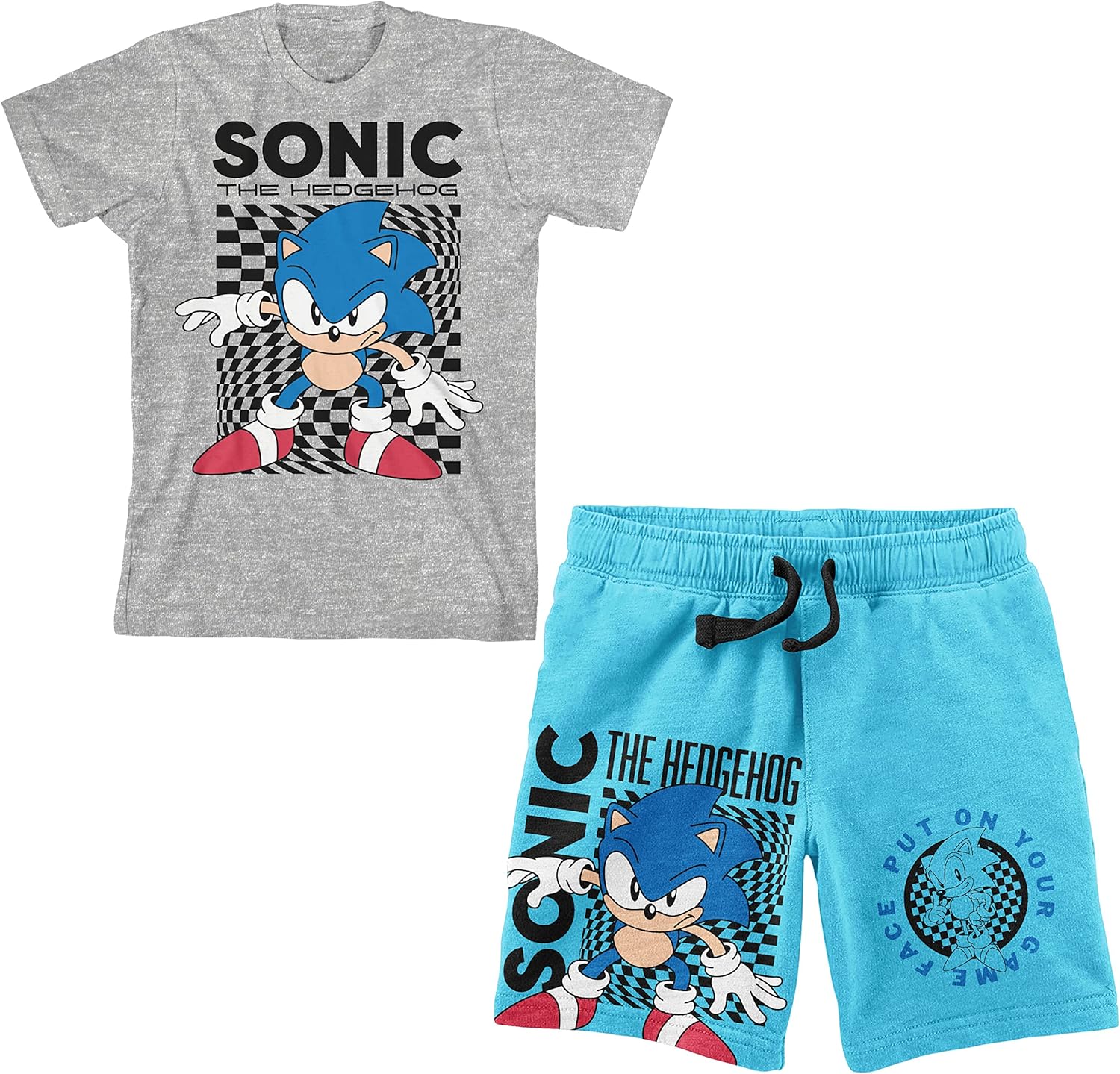 Bioworld Sonic The Hedgehog Boys Tee and Shorts Set