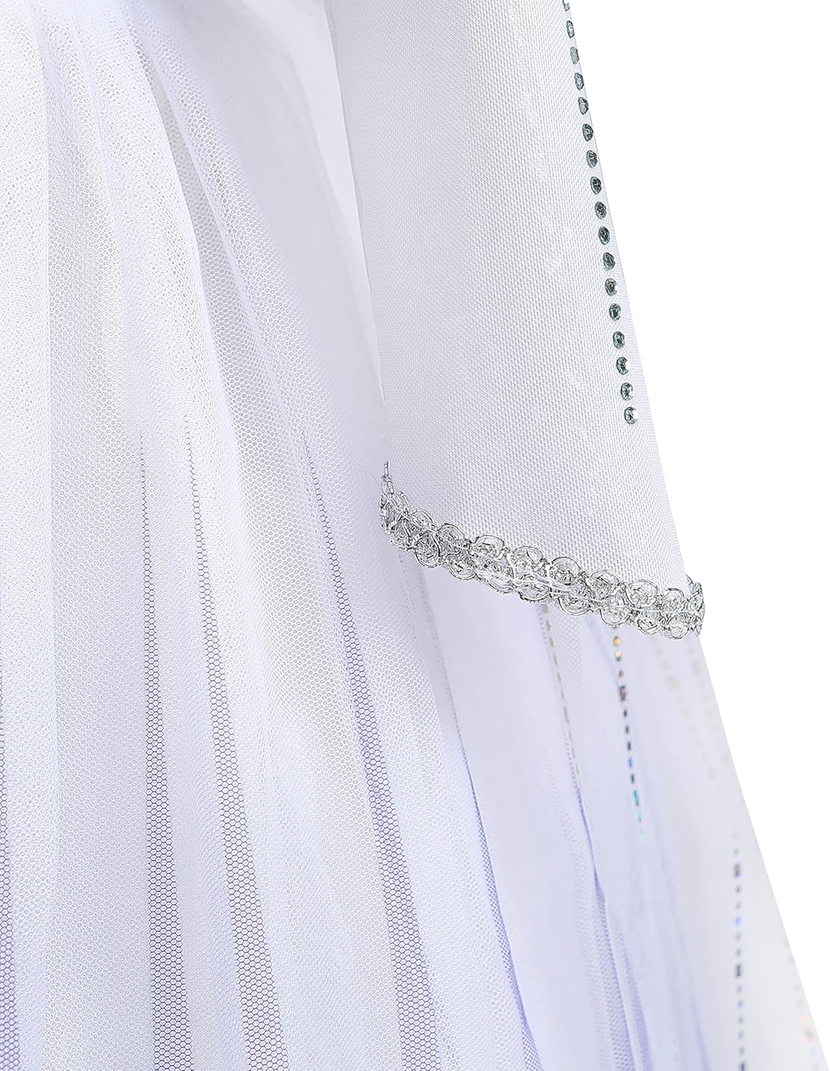 Aoiviss White Snow Queen Princess Dress for Girls