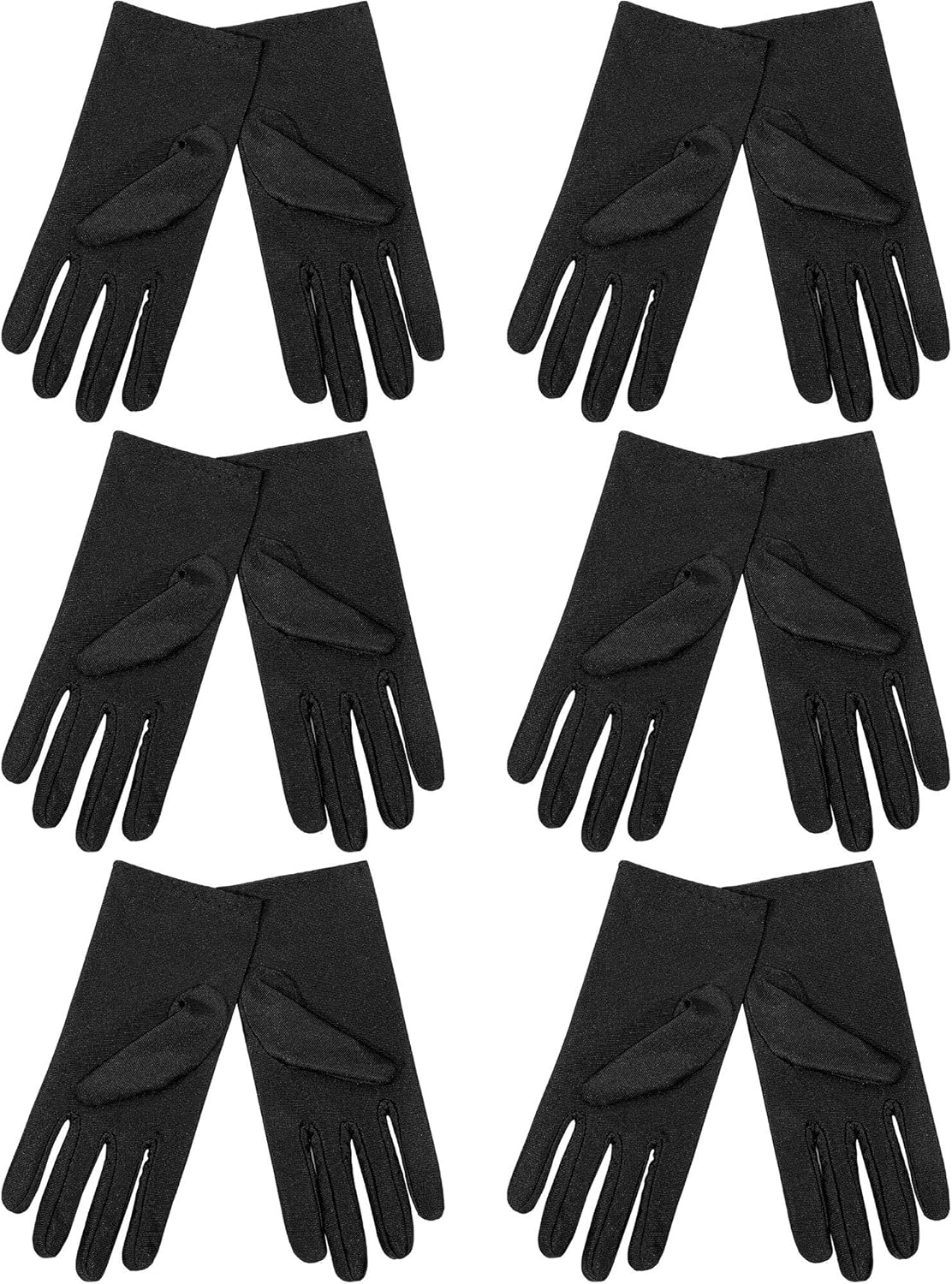 SATINIOR 6 Pairs Halloween Trick Costume Gloves for Kids Girls and Boys